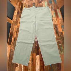Lands' End Women’s Plus Size Mid Rise Classic Straight Leg Chino Ankle Pants